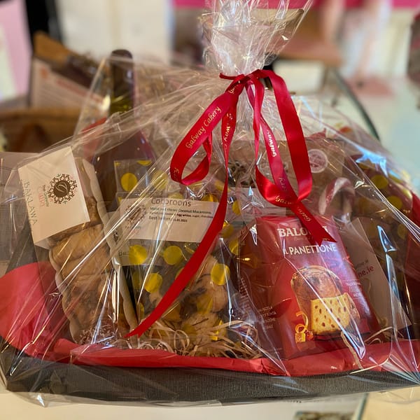 Large gift hamper with wine Galway Cakery