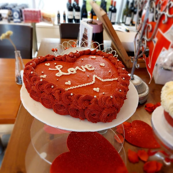 Valentine Heart Sponge Cake Galway Cakery