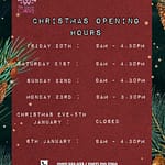 Galway Cakery Christmas 2024 opening hours