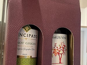 Pinot Grigio and Vini rosso merlot wine special deal at the galway cakery