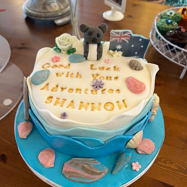 good luck travelling cake galway