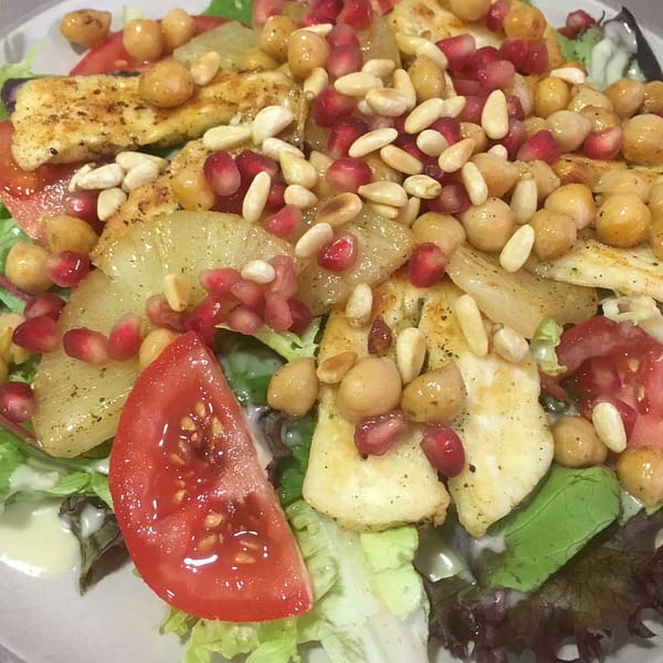 Moroccan Pineapple Halloumi Salad Galway