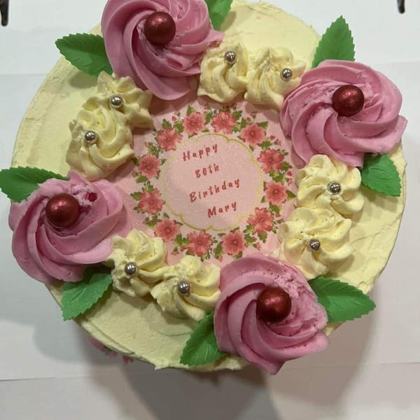 floral birthday cake galway cakery