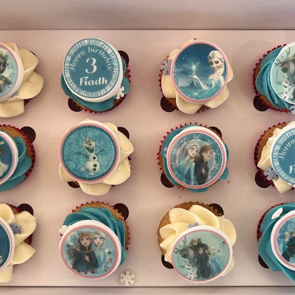 frozen themed cupcakes delivered in galway