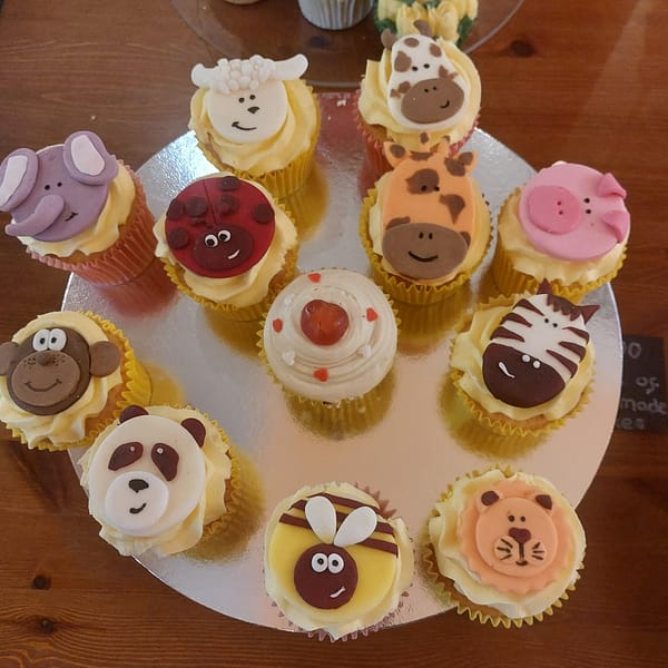 animal themed cupcakes from the galway cakery