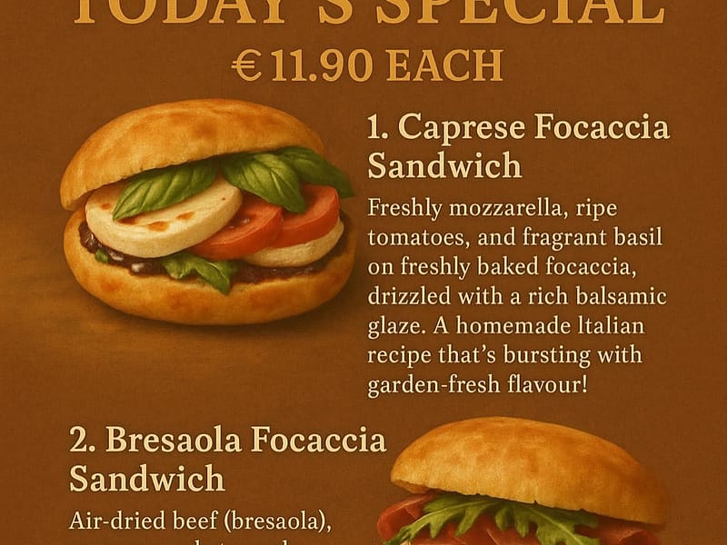 Galway Cakery Special sandwich Offers